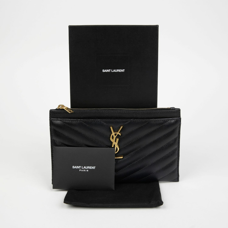 SAINT LAURENT 迷你鈔票袋 504922-0