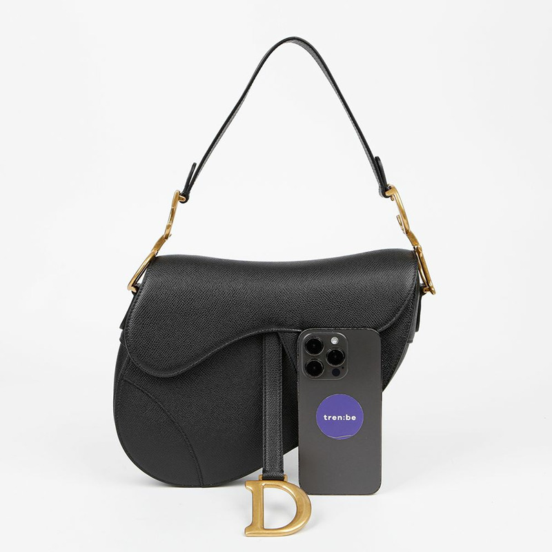 DIOR M0446CBAA 馬鞍形中型單肩包-6