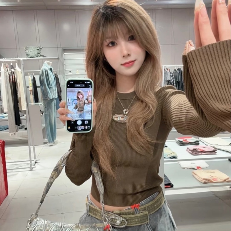 Diesel 女款 針織上衣 #S M ,2個色-3