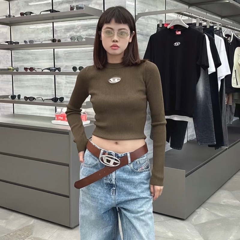 Diesel 女款 針織上衣 #S M ,2個色-5