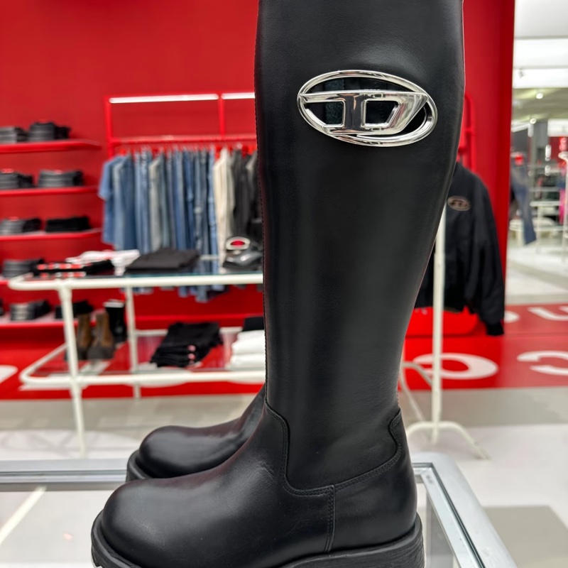 Diesel 皮革 高筒靴#35 36 37 38 39-1