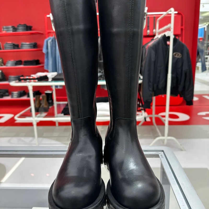 Diesel 皮革 高筒靴#35 36 37 38 39-2