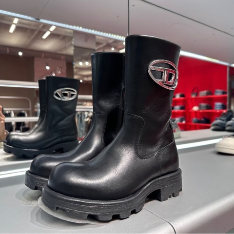 Diesel 皮革 短靴#35 36 37 38 39