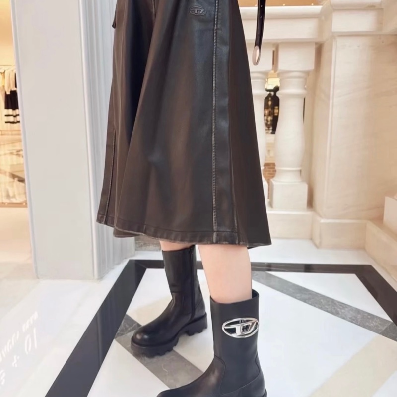 Diesel 皮革 短靴#35 36 37 38 39-4
