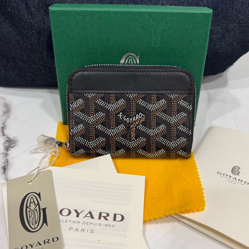 Goyard 經典黑色零錢卡包-0