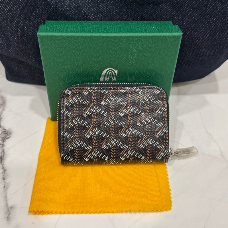 Goyard 經典黑色零錢卡包-2