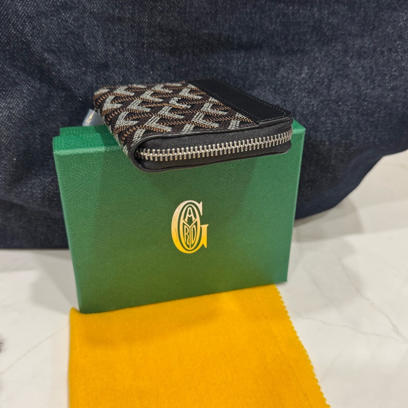 Goyard 經典黑色零錢卡包-4