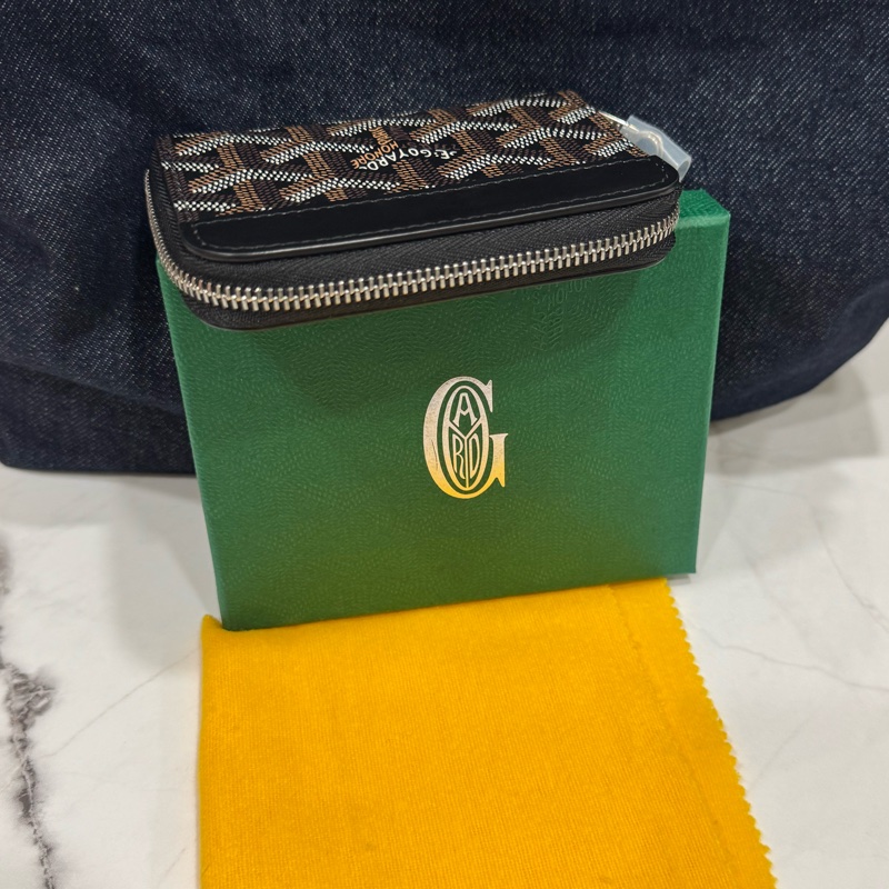 Goyard 經典黑色零錢卡包-5