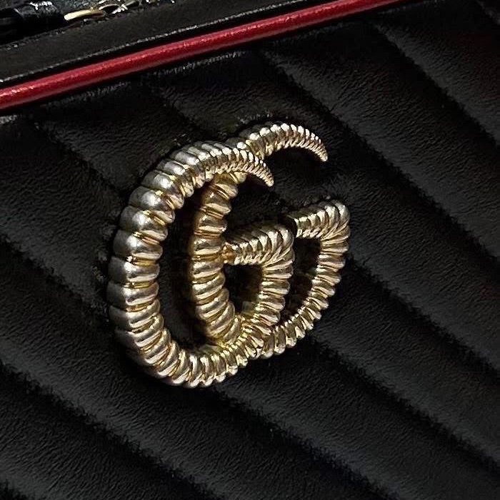 Gucci GG Marmont Matelassé Bag Bamboo Top Handle 2way bag-4