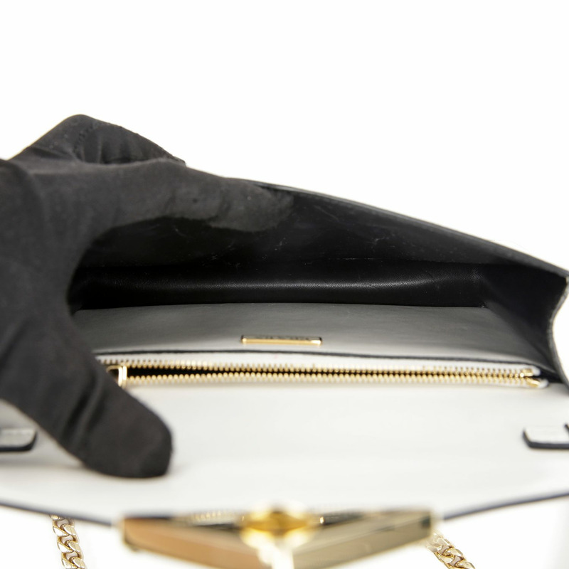 PRADA 三角形Logo鏈條單肩斜背包 1BD318-9