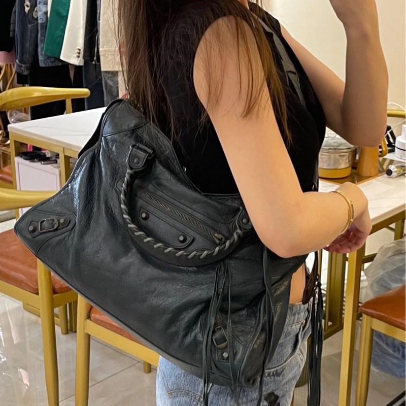 Balenciaga 巴黎世家 city Classic all black黑色 機車包 手提包 斜背包 肩背包 側背包-7