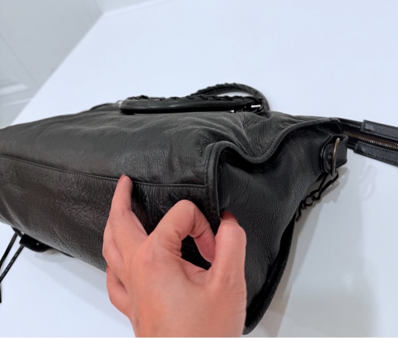 Balenciaga 巴黎世家 city Classic all black黑色 機車包 手提包 斜背包 肩背包 側背包-21