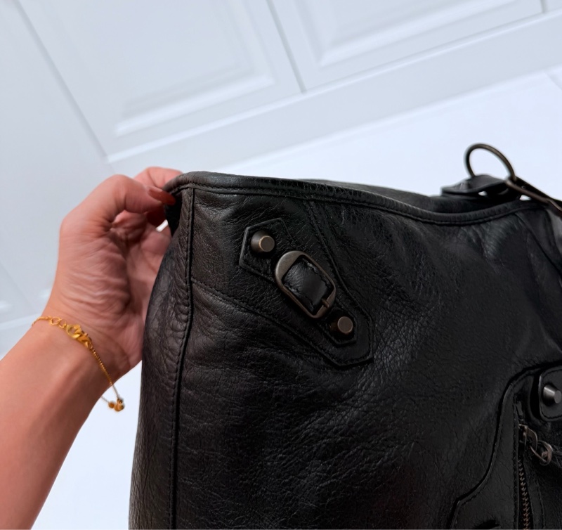 Balenciaga 巴黎世家 city Classic all black黑色 機車包 手提包 斜背包 肩背包 側背包-23