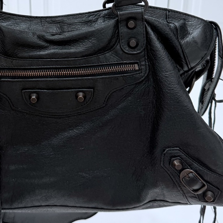 Balenciaga 巴黎世家 city Classic all black黑色 機車包 手提包 斜背包 肩背包 側背包-32