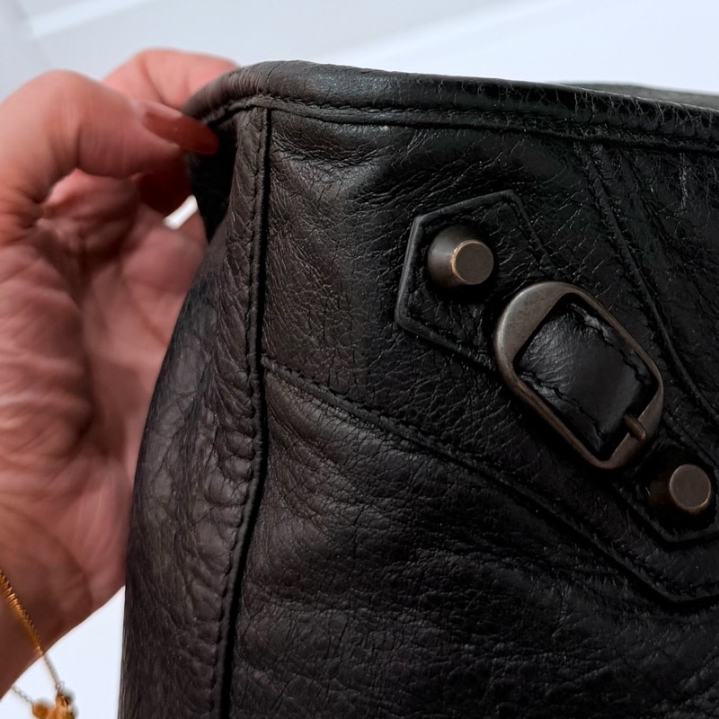 Balenciaga 巴黎世家 city Classic all black黑色 機車包 手提包 斜背包 肩背包 側背包-38