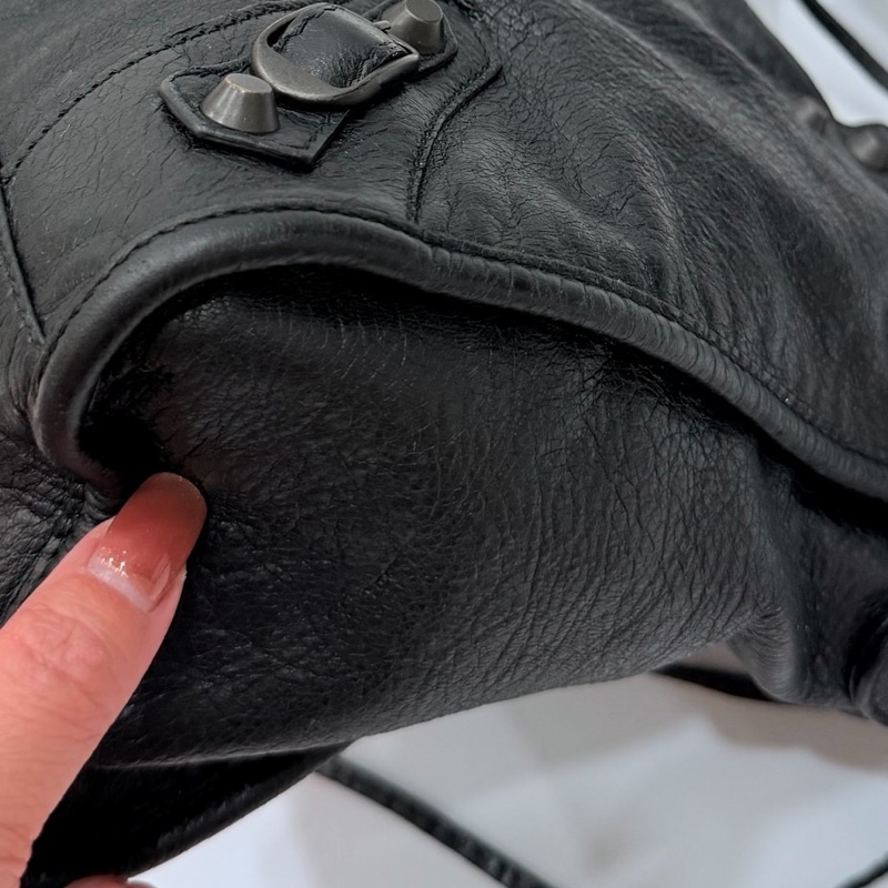 Balenciaga 巴黎世家 city Classic all black黑色 機車包 手提包 斜背包 肩背包 側背包-39