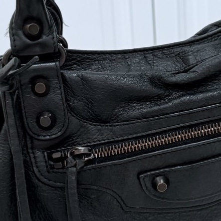 Balenciaga 巴黎世家 city Classic all black黑色 機車包 手提包 斜背包 肩背包 側背包-44