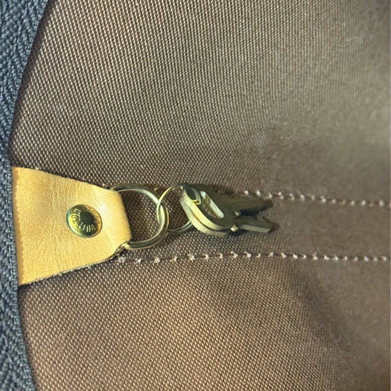 【LOUIS VUITTON LV 路易威登】棕色 原花 帆布 Keepall Bandouliere 45 手提行李袋M41418-8