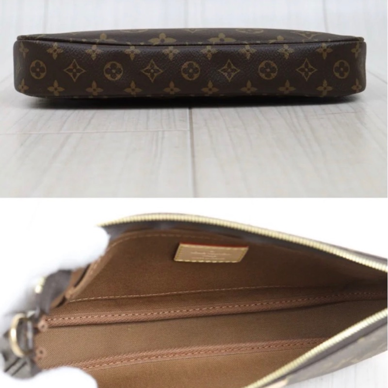 「JL精品代購」極新 LV 老花 五合一 綠背帶-4