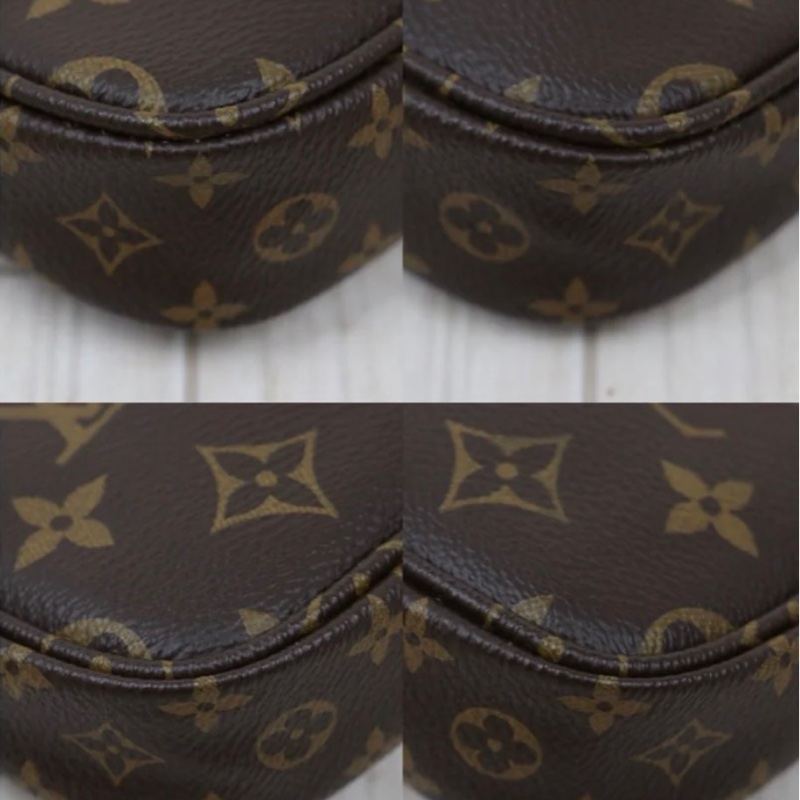 「JL精品代購」極新 LV 老花 五合一 綠背帶-5