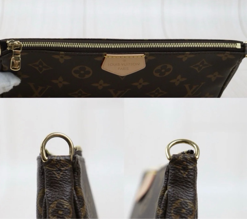 「JL精品代購」極新 LV 老花 五合一 綠背帶-6