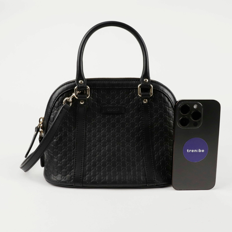 GUCCI 圓頂迷你手提單肩包 449654-8