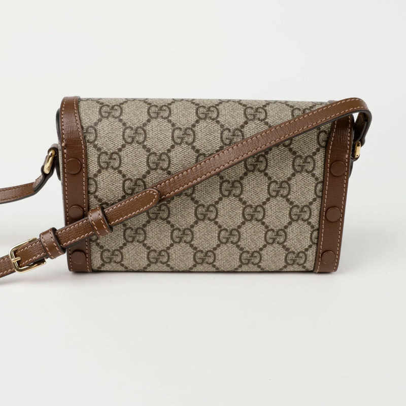 GUCCI Horsebit 1955 迷你肩斜背包 699296-3