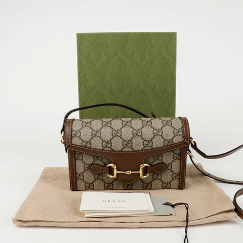 GUCCI Horsebit 1955 迷你肩斜背包 699296