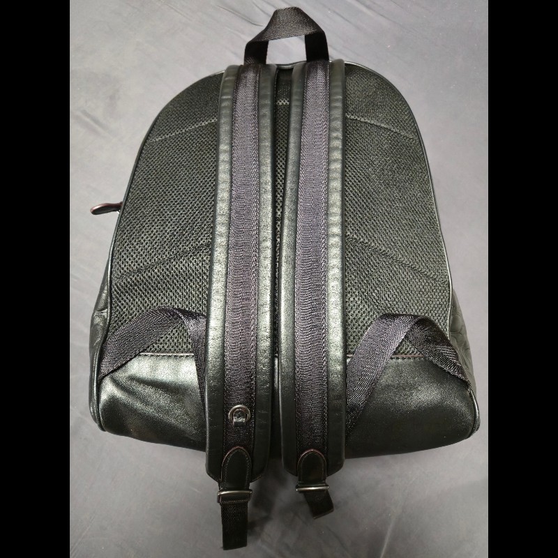 COACH Academy Backpack Signature Leather 黑色壓紋後背包 型號D1880-29493-2