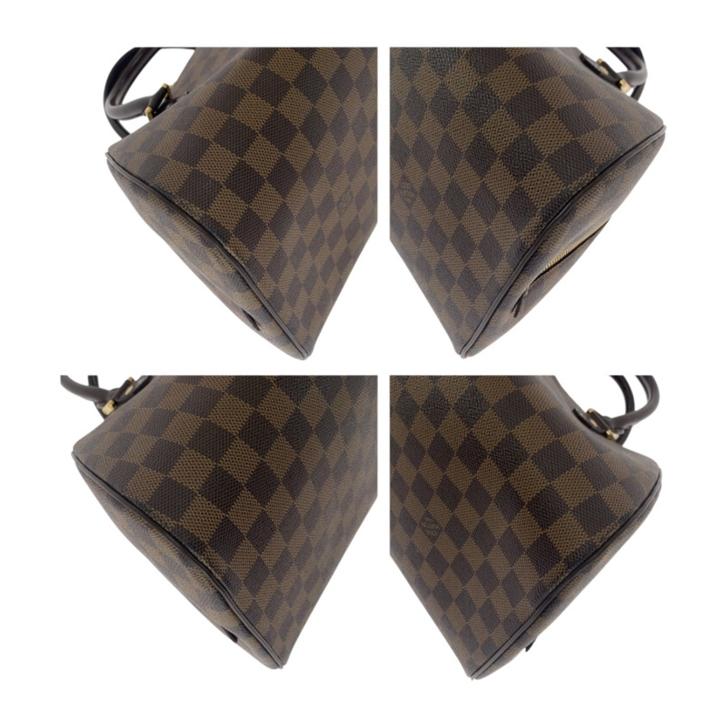 路易威登 Damier Rivera MM 棕色手提包,配金色五金,N41434,女士款-2