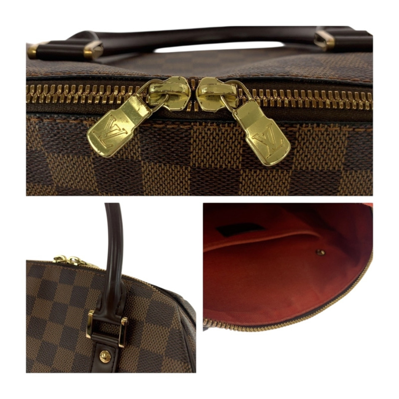 路易威登 Damier Rivera MM 棕色手提包,配金色五金,N41434,女士款-5