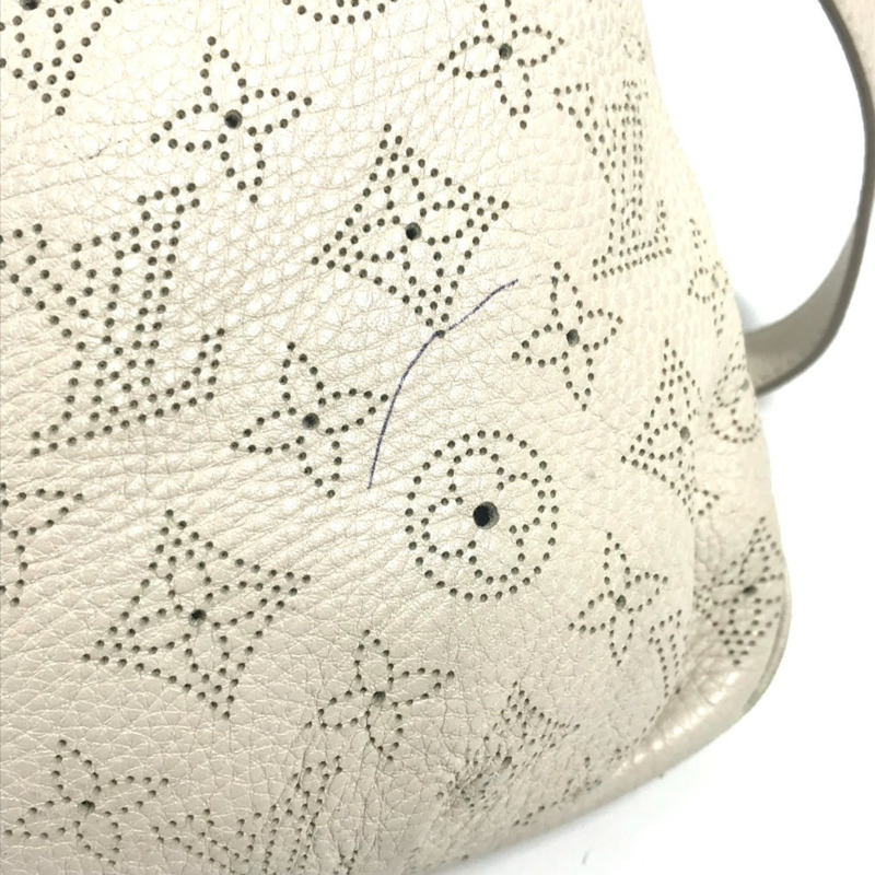 路易威登 M94275 Monogram Mahina Selene PM 手提包，斜背包，雙肩包，皮革材質，女士款，米色-7