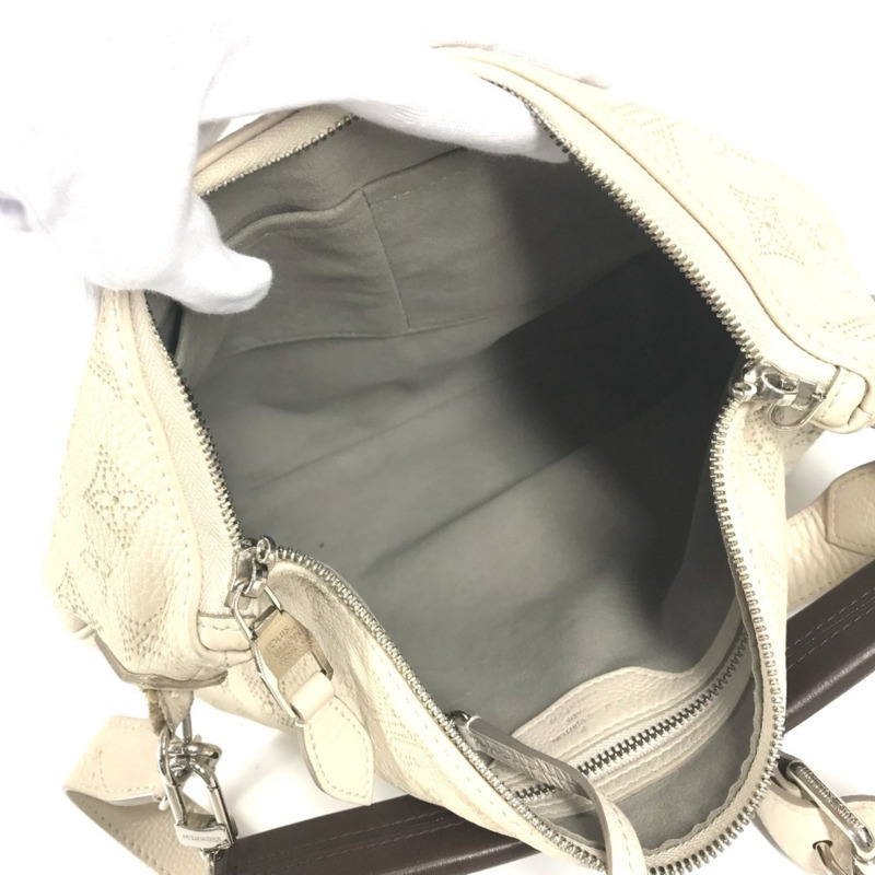 路易威登 M94275 Monogram Mahina Selene PM 手提包，斜背包，雙肩包，皮革材質，女士款，米色-10