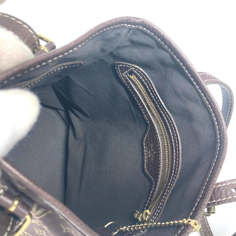 路易威登 M95226 Monogram Mini Bucket PM 手提包,帶小袋,單肩背包,水桶形帆布手提包,女士款,Fuzan,棕色-14