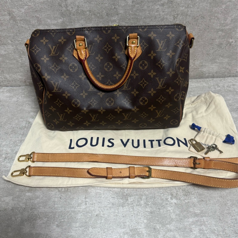 正品 Lv speedy 35波士頓包/斜背款-2