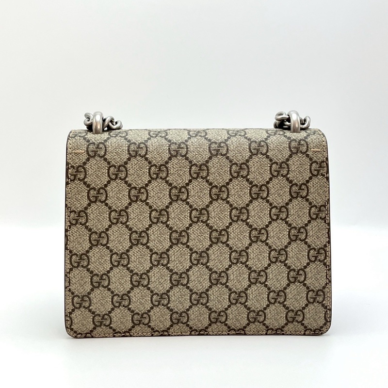 99新🆕有購證😍Gucci古馳老花小號酒神單肩斜跨鏈條包-5