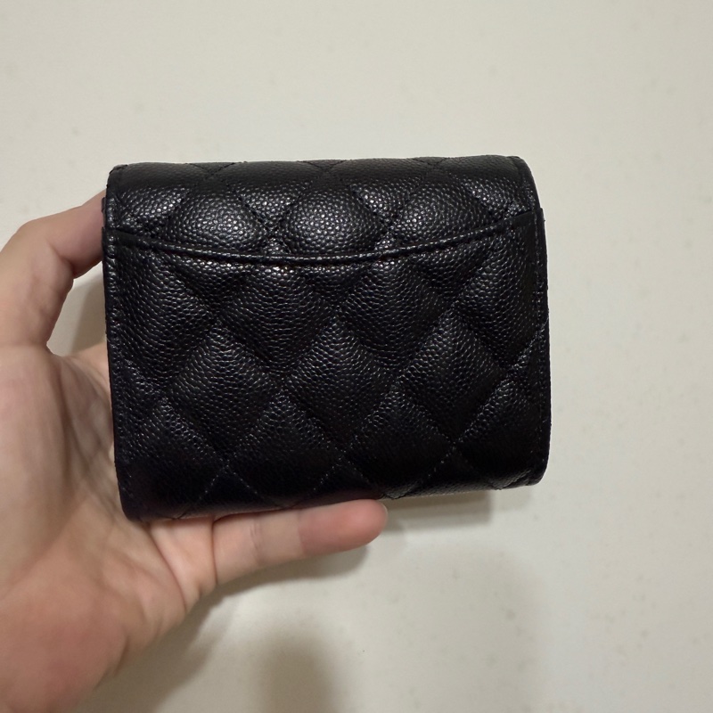 CHANEL 短夾 金扣 內零錢袋 2025購證-2