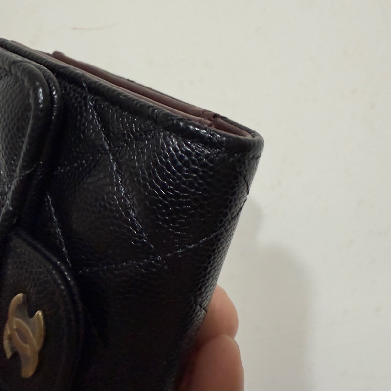 CHANEL 短夾 金扣 內零錢袋 2025購證-7