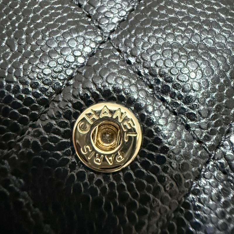 CHANEL 短夾 金扣 內零錢袋 2025購證-15