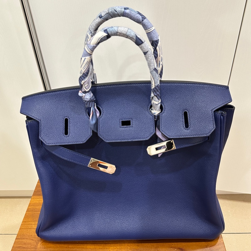 ꧁ Hermès🔹柏金包Birkin 35🔹寶石藍꧂-1