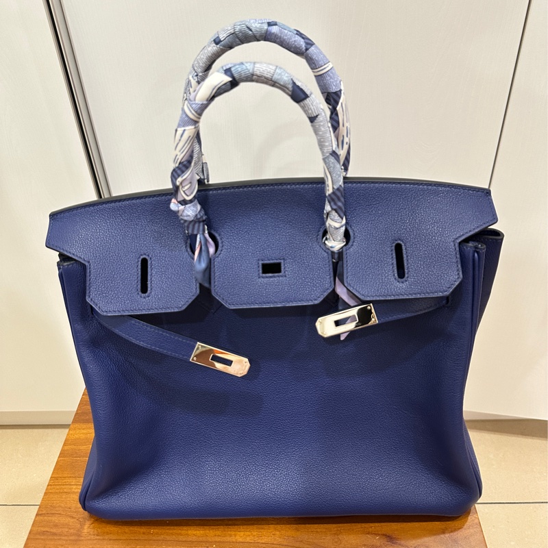 ꧁ Hermès🔹柏金包Birkin 35🔹寶石藍꧂-7