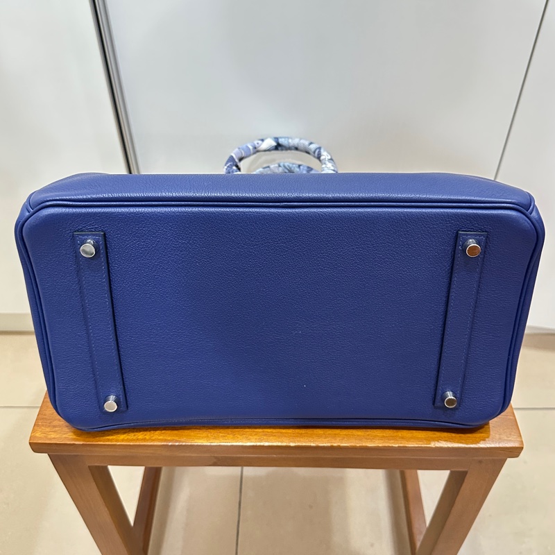 ꧁ Hermès🔹柏金包Birkin 35🔹寶石藍꧂-9