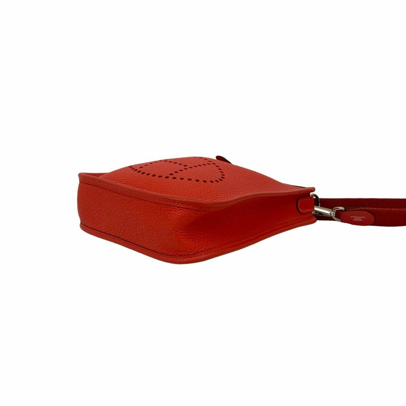 近乎全新,紅色,T字印記愛馬仕Evelyn TPM 16 Amazone Taurillon Clemence肩包/手拿包,37449-7