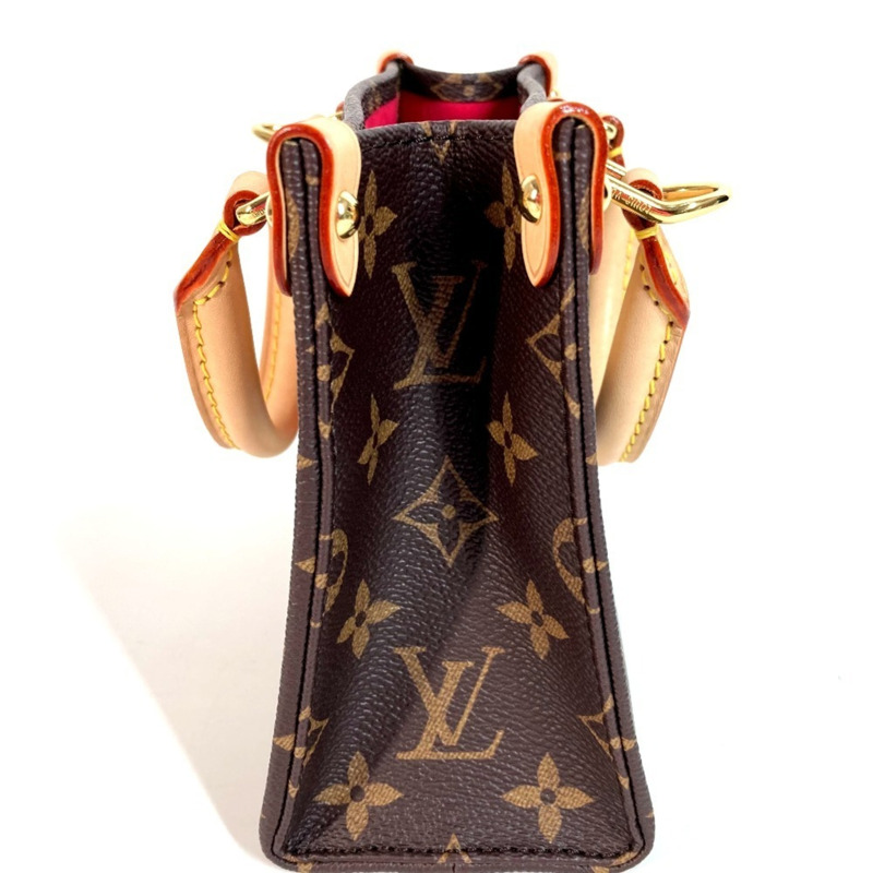 路易威登 M13668 LV x TM Monogram On the Go BB 手袋,飾有村上隆熊貓圖案。這款兩用包既可作單肩包,也可作手提包。棕色帆布材質,近乎全新。-2