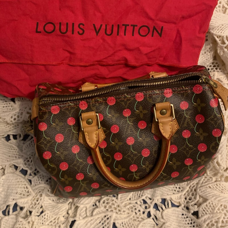 Louis Vuitton Speed25限量櫻桃包-36