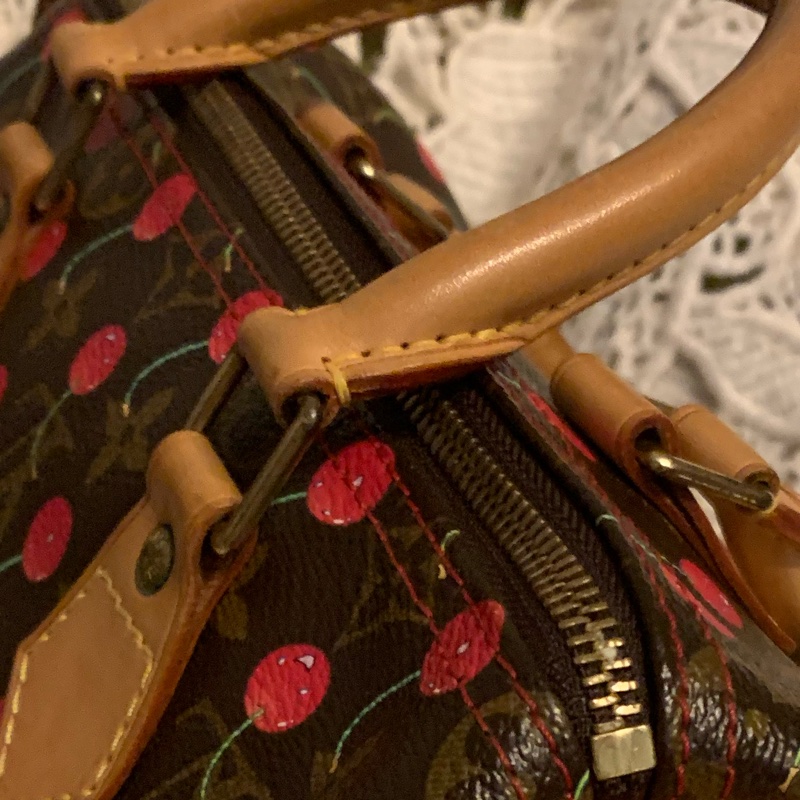 Louis Vuitton Speed25限量櫻桃包-45