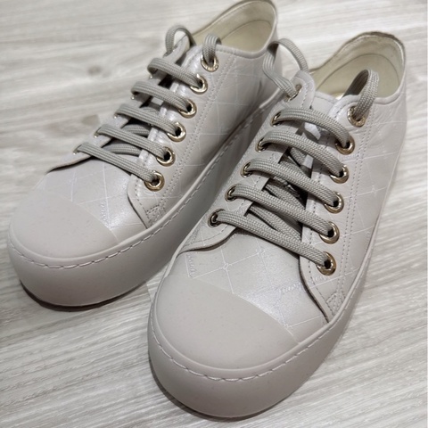 CHANEL 灰色厚底大頭板鞋休閒鞋 38號