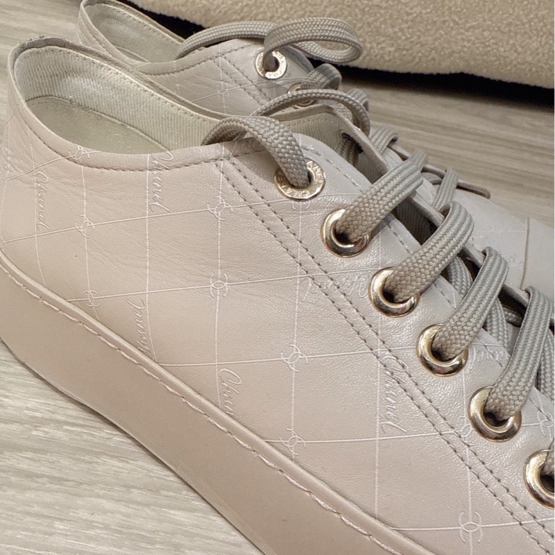 CHANEL 灰色厚底大頭板鞋休閒鞋 38號-4