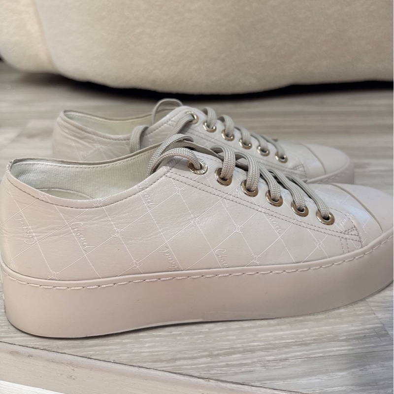 CHANEL 灰色厚底大頭板鞋休閒鞋 38號-5