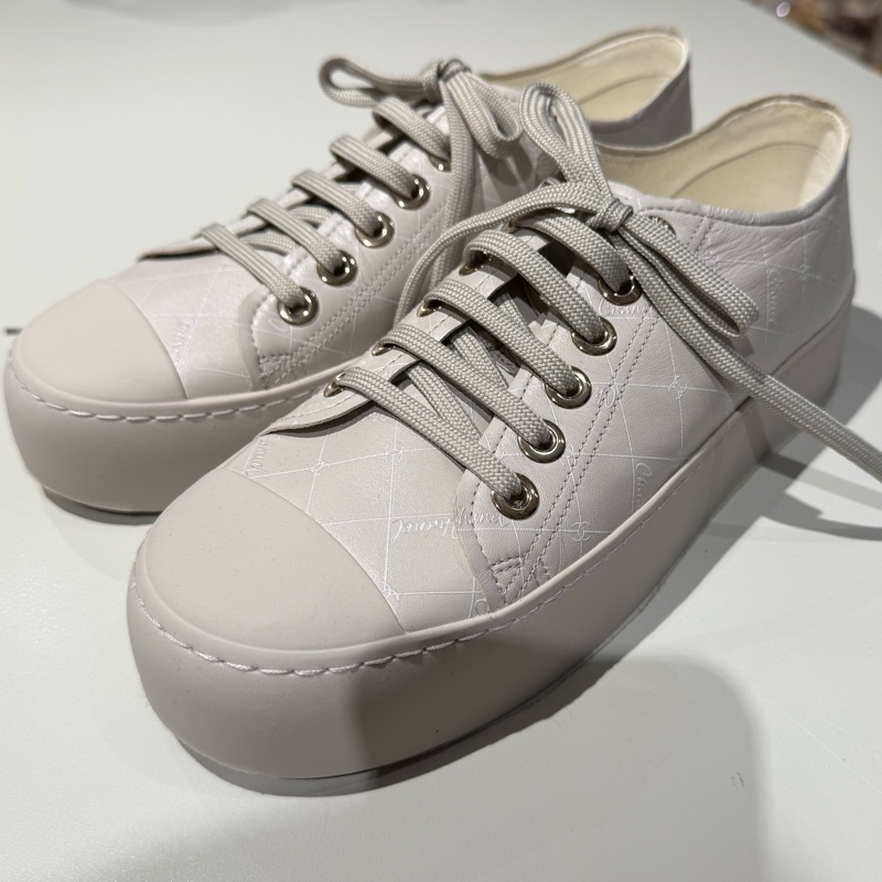 CHANEL 灰色厚底大頭板鞋休閒鞋 38號-11